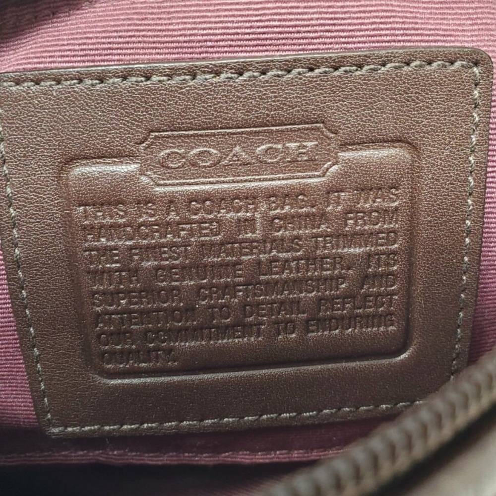 Coach Vintage Mini Holiday Patchwork Demi Suede Legacy Pochette Y2K - Picture 9 of 9